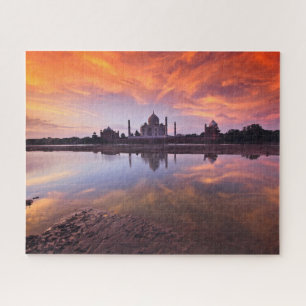 Quebra-cabeça Monumentos Taj Mahal Sunset