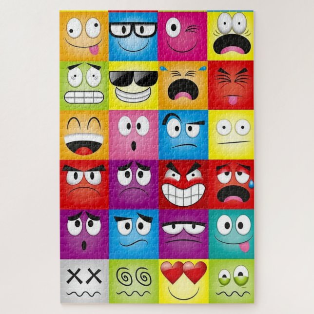Quebra-cabeça Moods and Emoticons (Vertical)