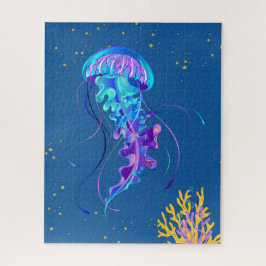Quebra-cabeça Moody Jellyfish Underwater