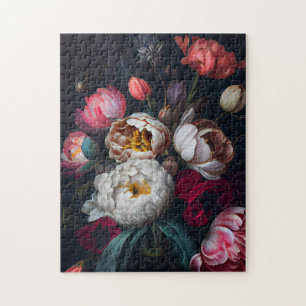 Quebra-cabeça Moody Peony Painterly Floral