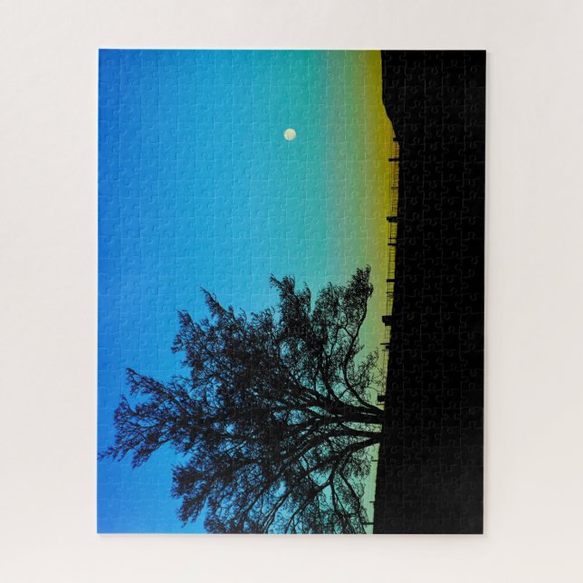 Quebra-cabeça Moon Over Rockbridge County Farm (Vertical)