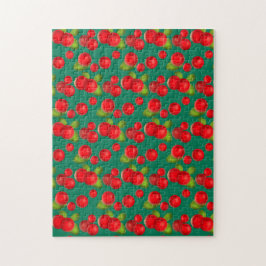 Quebra-cabeça Morango Com Folhas