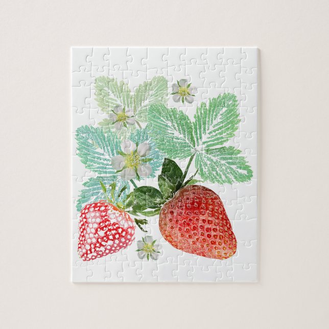 Quebra-cabeça Morango, morango, vermelho, fresco, maduro, doce,  (Vertical)
