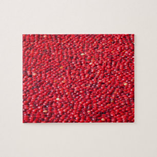 Quebra-cabeça Morangos Vermelho Festivo