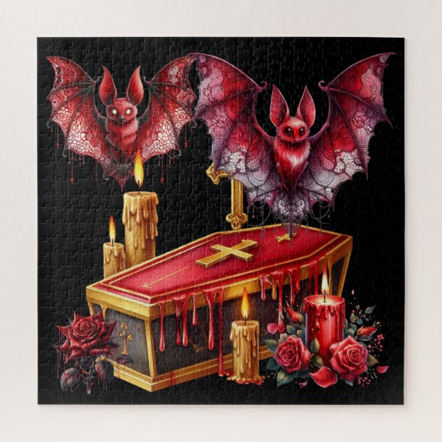 Quebra-cabeça Morcegos Vampiros (Vertical)