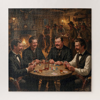 Quebra-cabeça Morgan Wyatt Virgil Earp Doc Holiday Jogando Poker