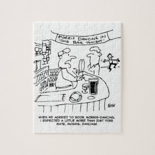 Quebra-cabeça Morris Dançando em Pub. Tradicional Dança Morris