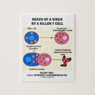 Quebra-cabeça Morte de um vírus por um T Cell do assassino