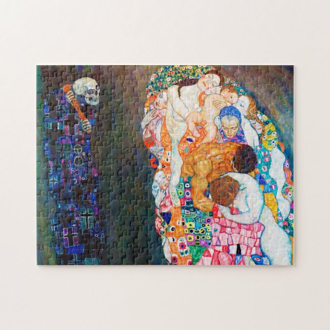 Quebra-cabeça Morte e vida, Gustav Klimt (Horizontal)
