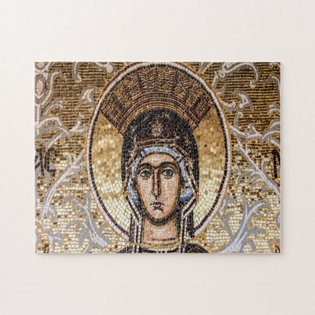 Quebra-cabeça Mosaico Ayia Napa Virgem Maria Chipre. (Horizontal)