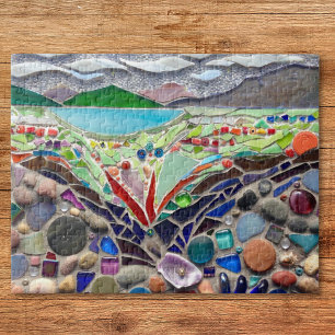 Quebra-cabeça Mosaico Colorido