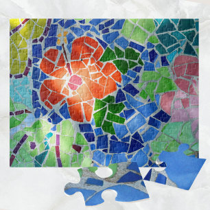 Quebra-cabeça Mosaico Colorido Koi Pond