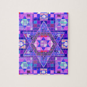 Quebra-cabeça Mosaico da estrela de David