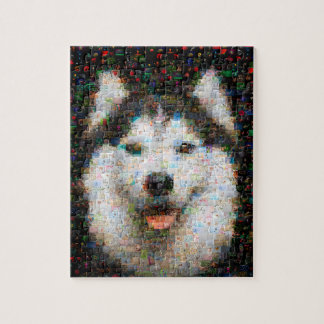 Quebra-cabeça Mosaico de Fotografia do Cão rouco