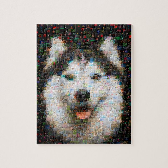 Quebra-cabeça Mosaico de Fotografia do Cão rouco (Vertical)