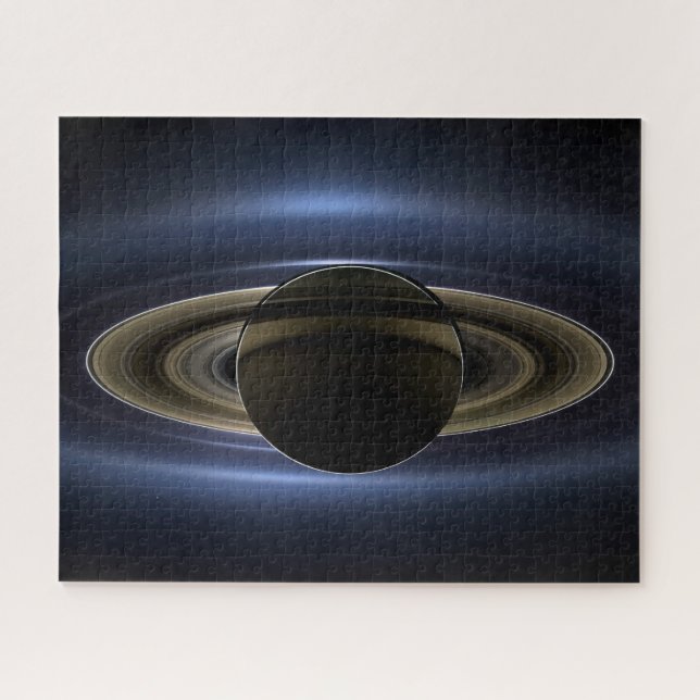 Quebra-cabeça Mosaico Do Sistema Saturno Volta Ao Sol. (Horizontal)