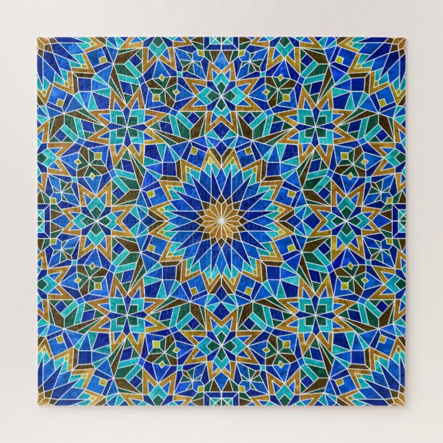 Quebra-cabeça Mosaico marroquino: Design Árabe sem costura (Vertical)