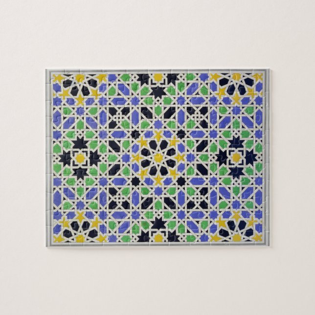 Quebra-cabeça Mosaico nos dado da porta no salão dos dois (Horizontal)