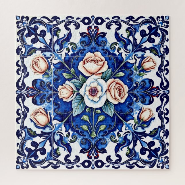 quebra-cabeça mosaico rosa real (Vertical)
