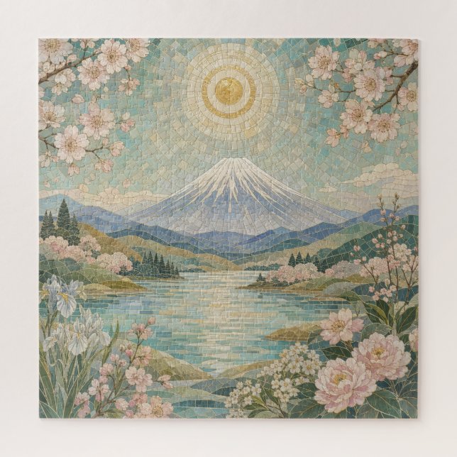 Quebra-cabeça Mosaico Serenidade da Primavera (Vertical)