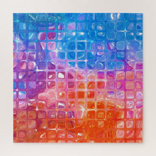 Quebra-cabeça Mosaico Vibrante: fundo Abstrato multicolorido