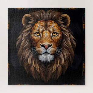 Quebra-cabeça Mosaico Zebra Vibrante