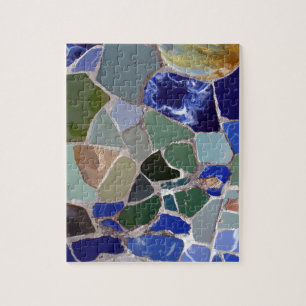 Quebra-cabeça Mosaicos Azuis Antoni Gaudi
