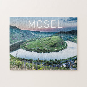 Quebra-cabeça Moselle Calmont Loop Bremm Sunset River Souvenir