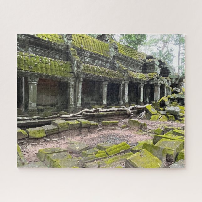 Quebra-cabeça Moss cobriu Temple Ta Prohm Camboja (Horizontal)