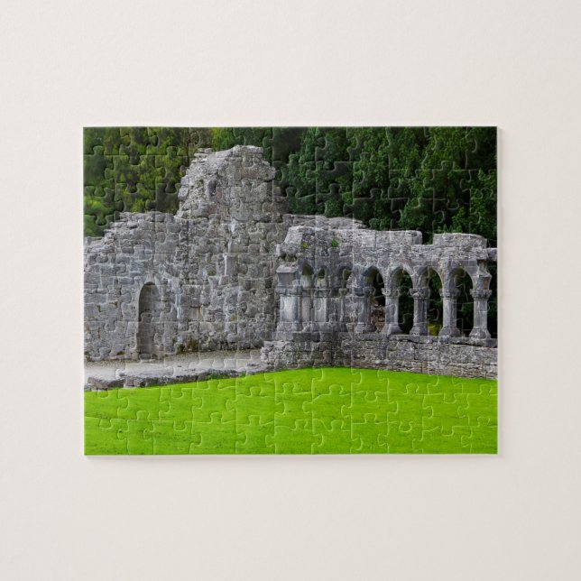 Quebra-cabeça Mosteiro Antigo Irlandês (Horizontal)