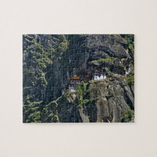 Quebra-cabeça Mosteiro de Taktsang no penhasco, Paro, Butão