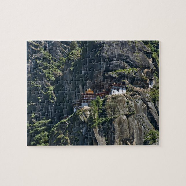 Quebra-cabeça Mosteiro de Taktsang no penhasco, Paro, Butão (Horizontal)