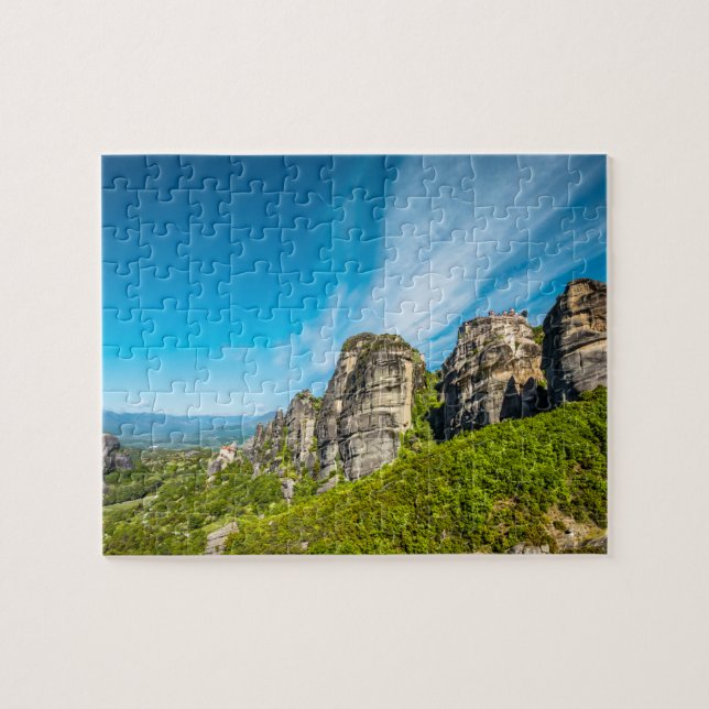 Quebra-cabeça Mosteiros rochosos de Meteora, Grécia (Horizontal)