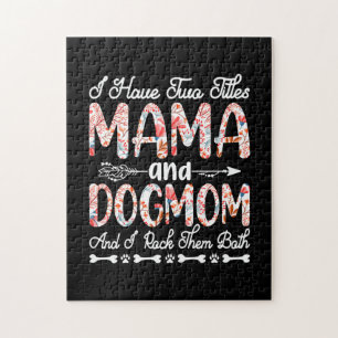 Quebra-cabeça Mother Art Mama And Dog Mom Birthday