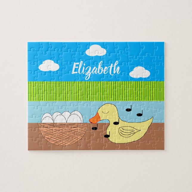 Quebra-cabeça Mother Duck Singing to her Eggs: (Horizontal)