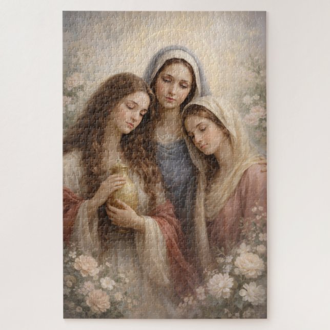 Quebra-cabeça Mother Mary, Mary Magdalene, Mary of Bethany Faith (Vertical)