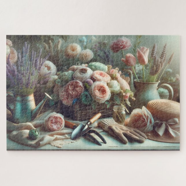 Quebra-cabeça Mother's Bouquet Tools Gardener's Springtime Array (Horizontal)