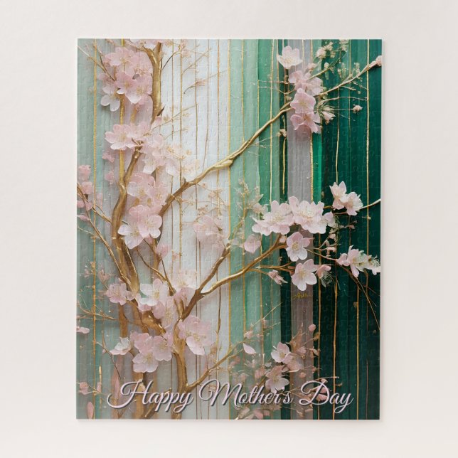 Quebra-cabeça  Mother's Day Blooming Cherry Blossoms Wall  (Vertical)