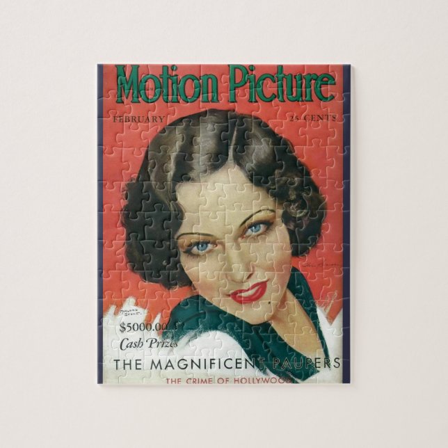 Quebra-cabeça Motion Picture February 1931 Gloria Swanson cover (Vertical)