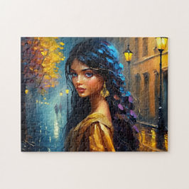 Quebra-cabeça Motivos indianos, moderno digital, coloridos