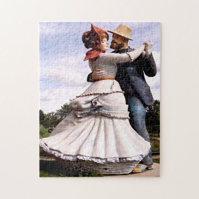 Quebra-cabeça Motivos para a escultura em Nova Jersey. (Vertical)