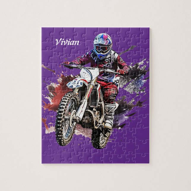 Quebra-cabeça Moto personalizado (Vertical)