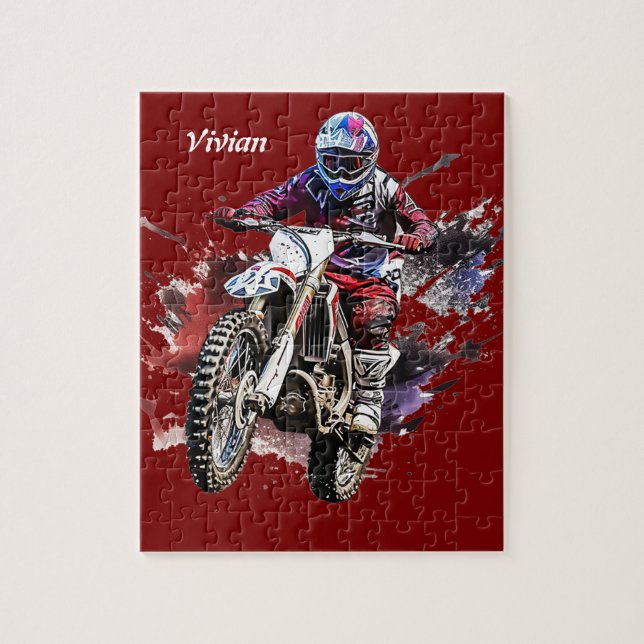 Quebra-cabeça Moto personalizado (Vertical)