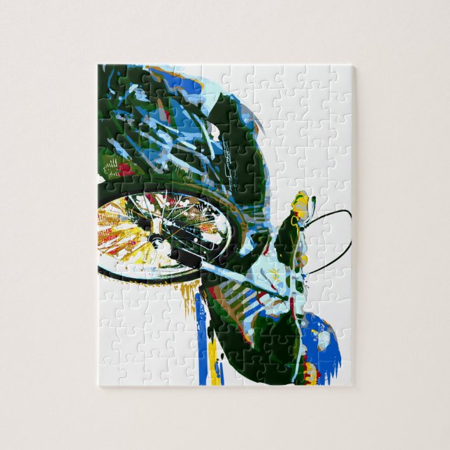 Quebra-cabeça Motocicleta impressionante rápida do estrada (Vertical)