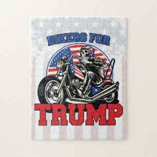 Quebra-cabeça Motociclistas para o presidente patriótico