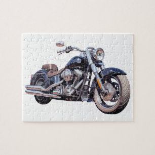 Quebra-cabeça Motociclo de aquarelas