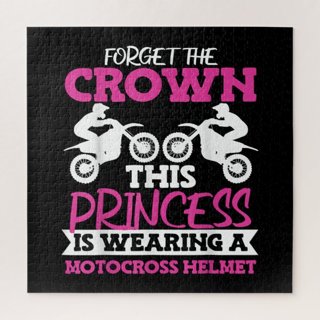 Quebra-cabeça Motocross Dirt Bike Girl (Vertical)