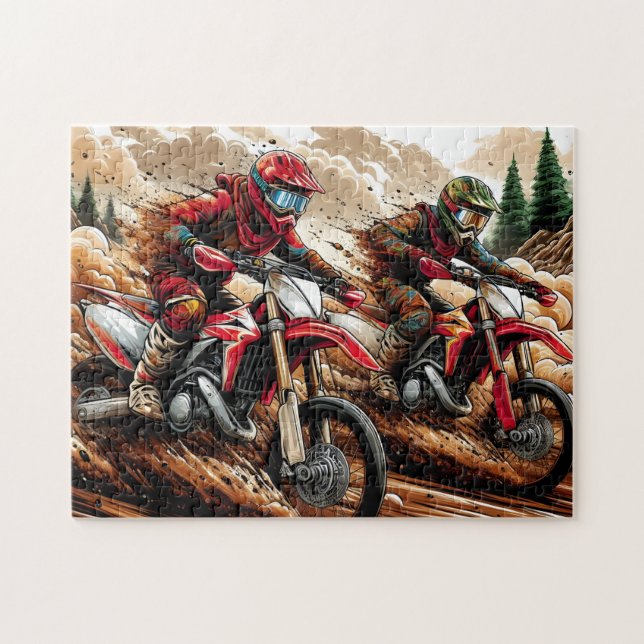 Quebra-cabeça Motocross Racing (Horizontal)
