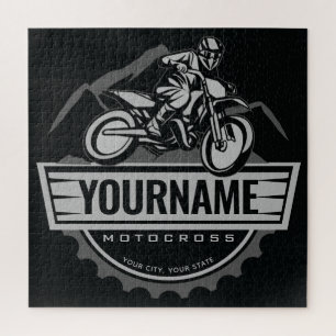 Quebra-cabeça Motocross Rider Rider Ringue Personalizada da Corr