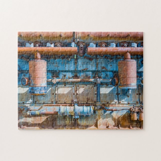 Quebra-cabeça Motor a diesel imperial do Atlas antigo e enferruj (Horizontal)